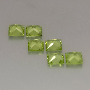 Peridot Gemstone in 5 x 5 mm (calibrated) Size for Sale, Peridot Stone in Lively Green Color