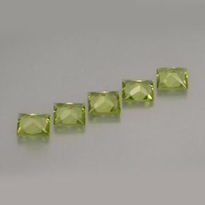 Peridot Gemstone in 5 x 5 mm (calibrated) Size for Sale, Peridot Stone in Lively Green Color
