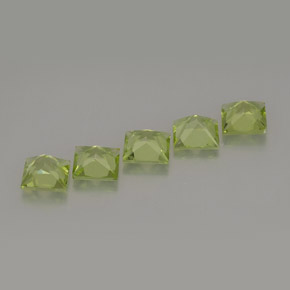 Peridot Gemstone in 5 x 5 mm (calibrated) Size for Sale, Peridot Stone in Lively Green Color