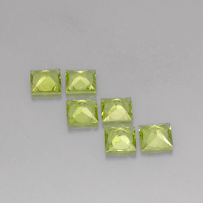 Peridot Gemstone in 5 x 5 mm (calibrated) Size for Sale, Peridot Stone in Lively Green Color