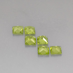 Peridot Gemstone in 5 x 5 mm (calibrated) Size for Sale, Peridot Stone in Lively Green Color