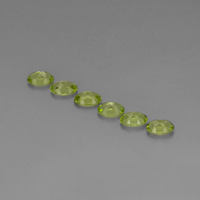 Peridot Gemstone in 6 x 4.2 mm Size for Sale, Peridot Stone in Lively Green Color