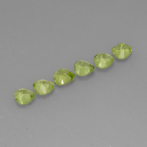 Peridot Gemstone in 5 x 5 mm (calibrated) Size for Sale, Peridot Stone in Lively Green Color