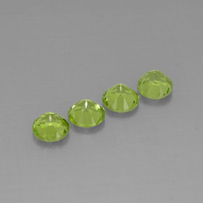 Peridot Gemstone in 6 mm (calibrated) Size for Sale, Peridot Stone in Lively Green Color