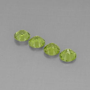 Peridot Gemstone in 6 mm (calibrated) Size for Sale, Peridot Stone in Lively Green Color