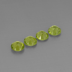 Peridot Gemstone in 6 mm (calibrated) Size for Sale, Peridot Stone in Lively Green Color