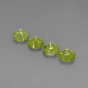 Peridot Gemstone in 6 mm (calibrated) Size for Sale, Peridot Stone in Lively Green Color