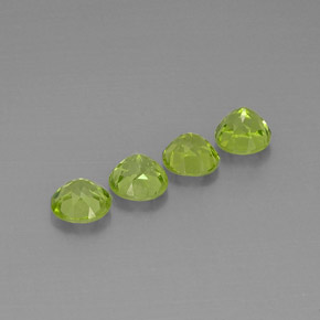 Peridot Gemstone in 6 mm (calibrated) Size for Sale, Peridot Stone in Lively Green Color