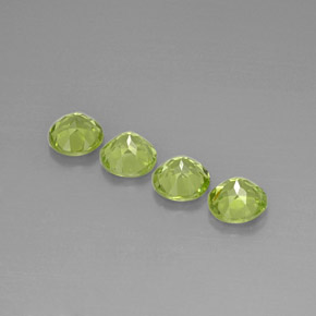 Peridot Gemstone in 6 mm (calibrated) Size for Sale, Peridot Stone in Lively Green Color