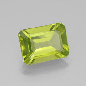 1.91 ct Green Peridot Stone, Natural Peridot in Octagon Facet Shape for Sale