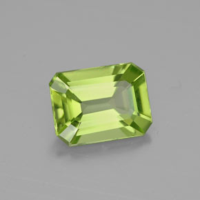 1.89 ct Green Peridot Stone, Natural Peridot in Octagon Facet Shape for Sale
