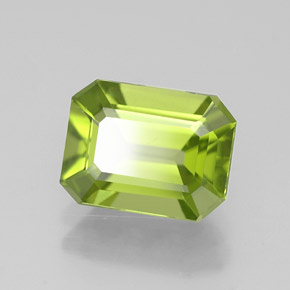 2.09 ct Green Peridot Stone, Natural Peridot in Octagon Facet Shape for Sale