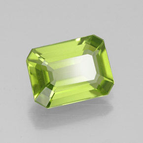 1.95 ct Green Peridot Stone, Natural Peridot in Octagon Facet Shape for Sale