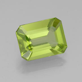 1.83 ct Green Peridot Gemstone, Peridot Gem in Octagon Facet Shape for Sale.