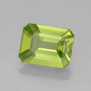 1.83 ct Green Peridot Stone, Natural Peridot in Octagon Facet Shape for Sale