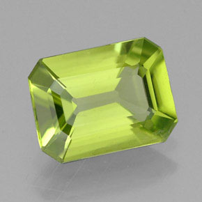 1.93 ct Green Peridot Stone, Natural Peridot in Octagon Facet Shape for Sale