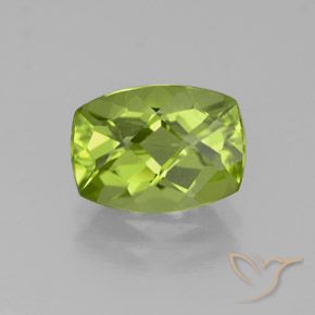 2,38 ct Kissen-Schachbrett-Peridot, 9,5 x 7 mm aus China, Photo A