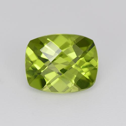 Light Lively Green Хризолит Камень - 2.9ct Подучешка Шахматная (ID: 332292)