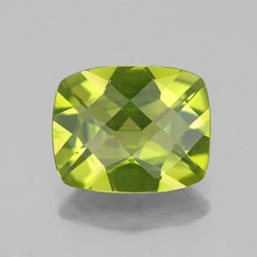 Lively Yellowish Green Хризолит Камень - 2.8ct Подучешка Шахматная (ID: 334155)