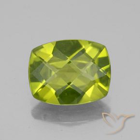2,54 ct Kissen-Schachbrett-Peridot, 9,7 x 7,7 mm aus China, Photo A