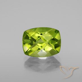 2,84 ct Kissen-Schachbrett-Peridot, 9,8 x 7,6 mm aus China, Photo A