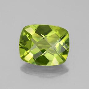 Medium Green Хризолит Камень - 2.7ct Подучешка Шахматная (ID: 335749)