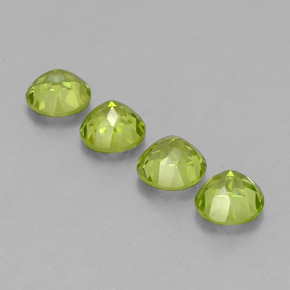 Peridot Gemstone in 6 mm (calibrated) Size for Sale, Peridot Stone in Lively Green Color