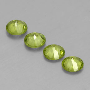 Peridot Gemstone in 6 mm (calibrated) Size for Sale, Peridot Stone in Lively Green Color