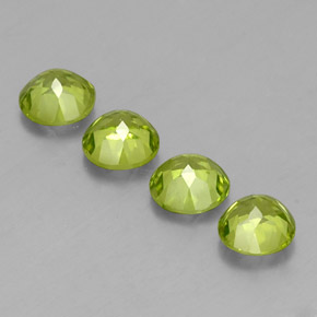 Peridot Gemstone in 6 mm (calibrated) Size for Sale, Peridot Stone in Lively Green Color
