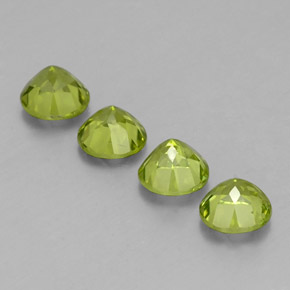 Peridot Gemstone in 6 mm (calibrated) Size for Sale, Peridot Stone in Lively Green Color