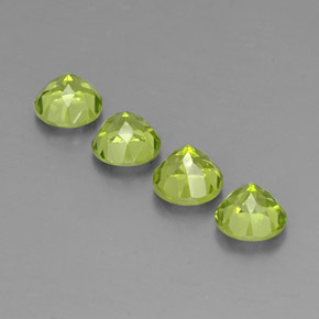 Peridot Gemstone in 6 mm (calibrated) Size for Sale, Peridot Stone in Lively Green Color