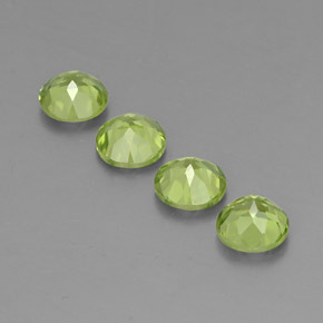 Peridot Gemstone in 6 mm (calibrated) Size for Sale, Peridot Stone in Lively Green Color