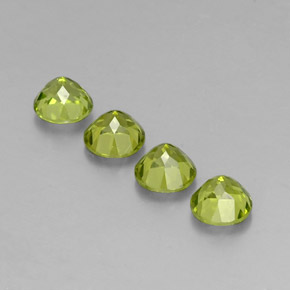 Peridot Gemstone in 6 mm (calibrated) Size for Sale, Peridot Stone in Lively Green Color