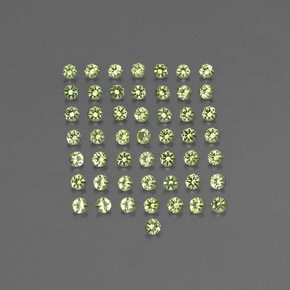 1.49 ct Green Peridot Gemstone, Peridot Gem in Diamond-Cut Shape for Sale.