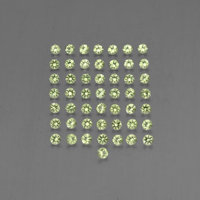 1.48 ct Green Peridot Gemstone, Peridot Gem in Diamond-Cut Shape for Sale.