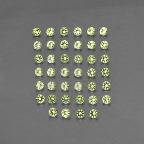 1.19 ct Green Peridot Gemstone, Peridot Gem in Diamond-Cut Shape for Sale.