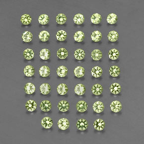 1.19 ct Green Peridot Stone, Natural Peridot in Diamond-Cut Shape for Sale