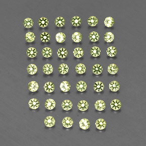 1.17 ct Green Peridot Stone, Natural Peridot in Diamond-Cut Shape for Sale