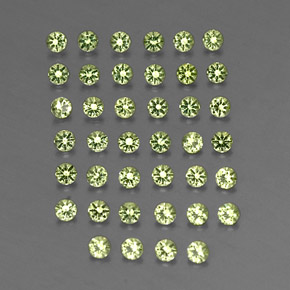 1.16 ct Green Peridot Stone, Natural Peridot in Diamond-Cut Shape for Sale