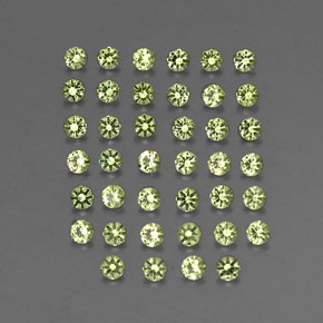 1.17 ct Green Peridot Stone, Natural Peridot in Diamond-Cut Shape for Sale