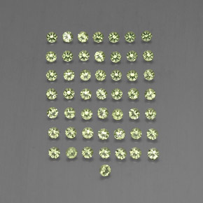 1.51 ct Green Peridot Gemstone, Peridot Gem in Diamond-Cut Shape for Sale.