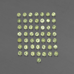 1.47 ct Green Peridot Gemstone, Peridot Gem in Diamond-Cut Shape for Sale.