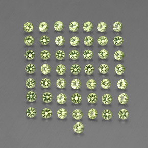 2.03 ct Green Peridot Stone, Natural Peridot in Diamond-Cut Shape for Sale