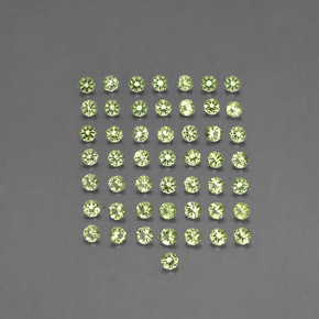 1.52 ct Green Peridot Gemstone, Peridot Gem in Diamond-Cut Shape for Sale.