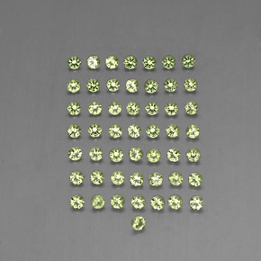 1.51 ct Green Peridot Gemstone, Peridot Gem in Diamond-Cut Shape for Sale.