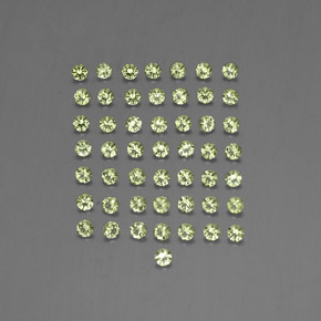 1.48 ct Green Peridot Gemstone, Peridot Gem in Diamond-Cut Shape for Sale.
