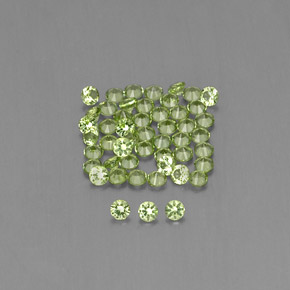1.50 ct Green Peridot Gemstone, Peridot Gem in Diamond-Cut Shape for Sale.