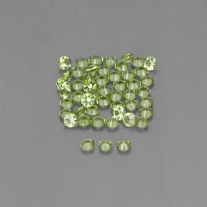 Peridot Gemstone in 2 mm (calibrated) Size for Sale, Peridot Stone in Lively Green Color