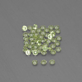 Peridot Gemstone in 2 mm (calibrated) Size for Sale, Peridot Stone in Lively Green Color