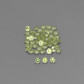 1.46 ct Green Peridot Gemstone, Peridot Gem in Diamond-Cut Shape for Sale.